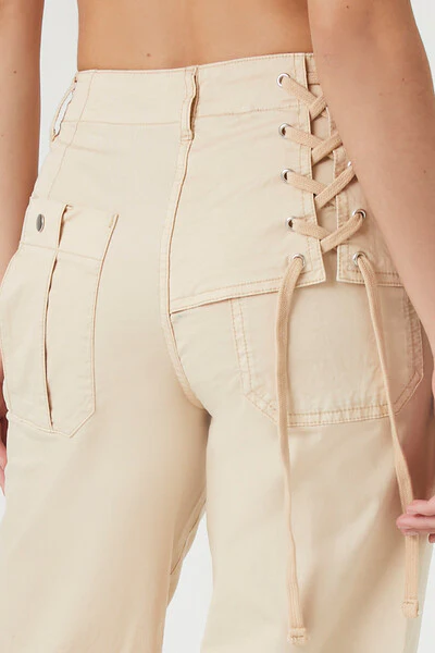 Lace-Up Straight-Leg Pants - Image 6