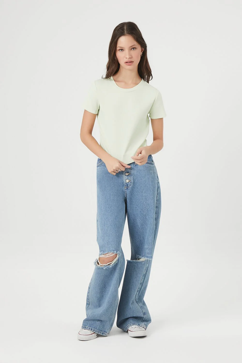 Cotton-Blend Crew Tee - Image 4
