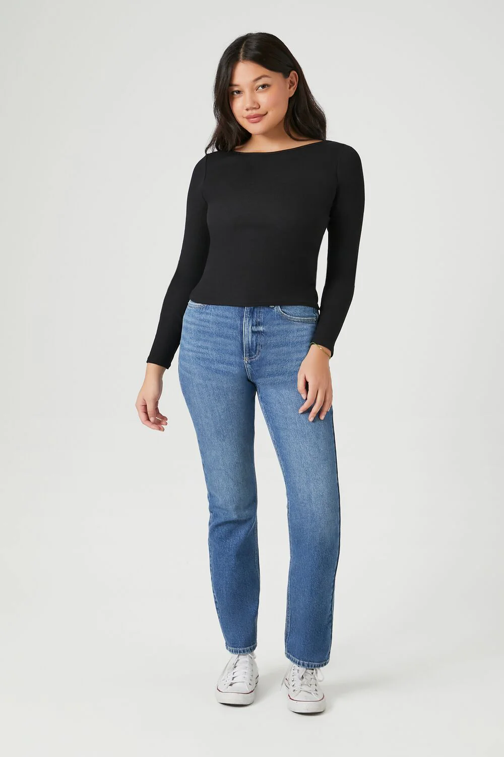 High-Rise Straight-Leg Jeans - Image 5