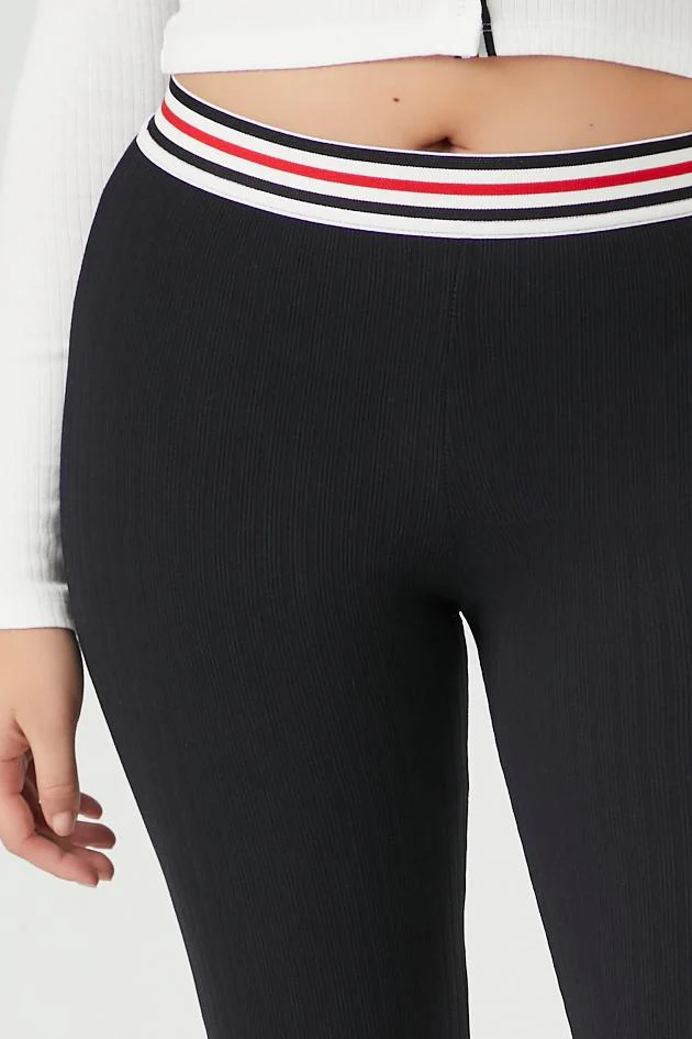 Striped High-Rise Leggings - Image 11