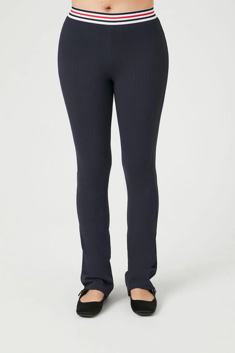 Striped High-Rise Leggings - Image 2