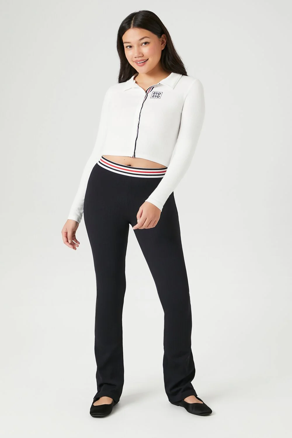 Striped High-Rise Leggings - Image 7