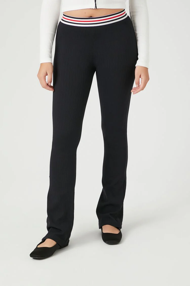 Striped High-Rise Leggings - Image 8