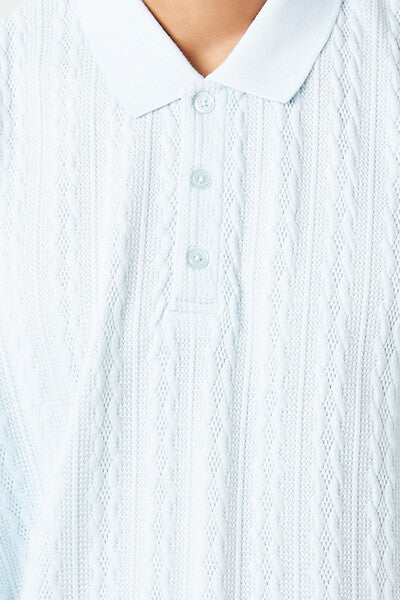 Textured Short-Sleeve Polo Shirt - Image 10