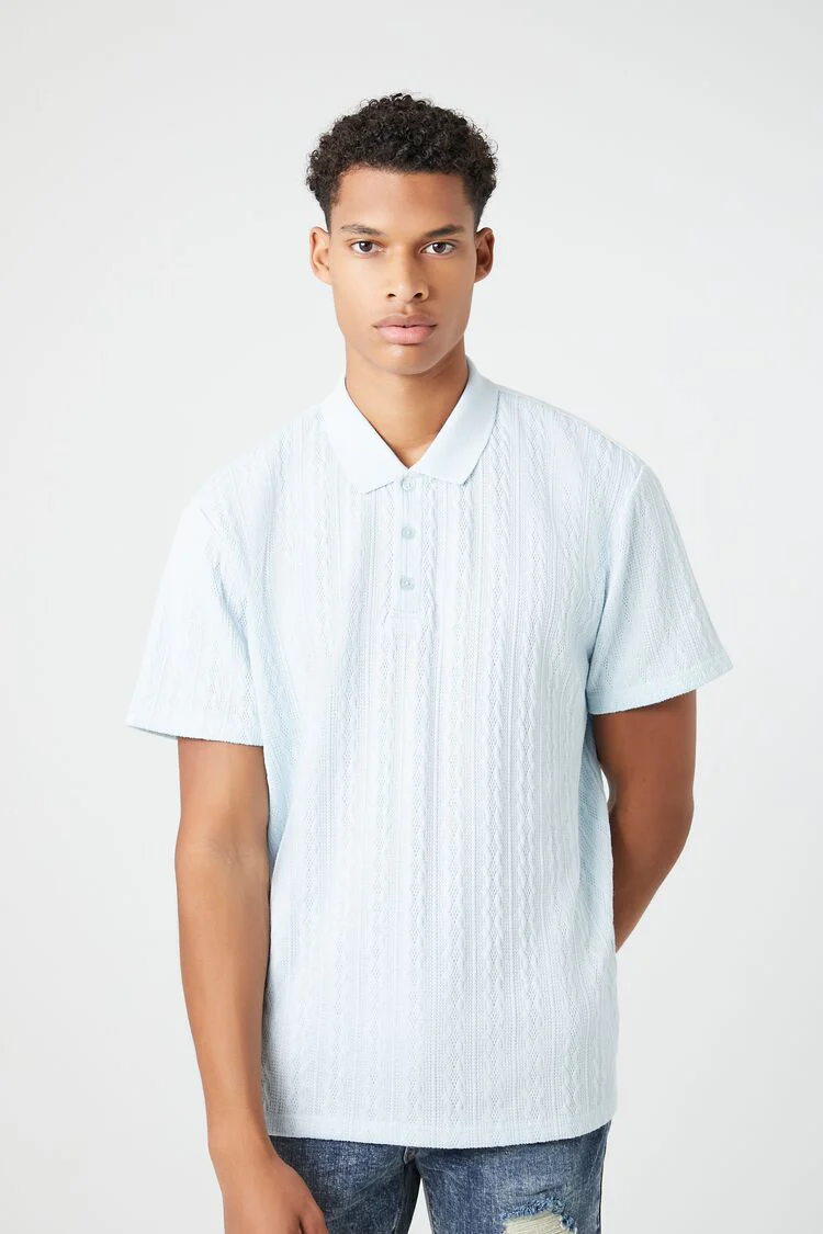 Textured Short-Sleeve Polo Shirt - Image 6