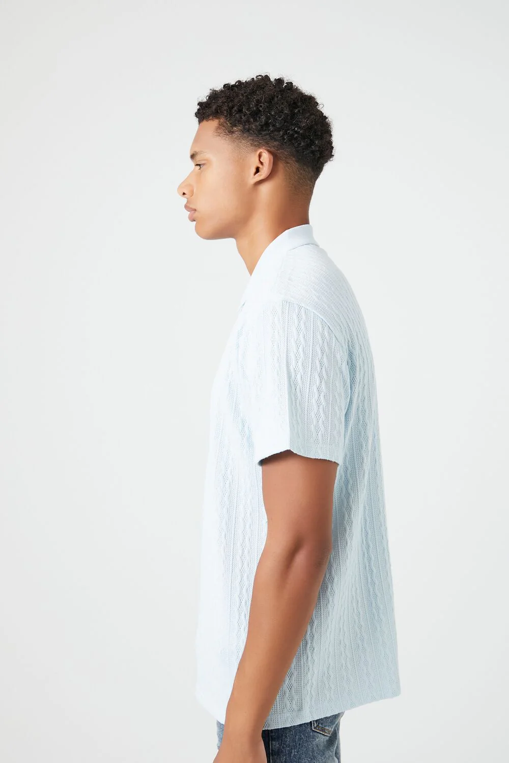Textured Short-Sleeve Polo Shirt - Image 7