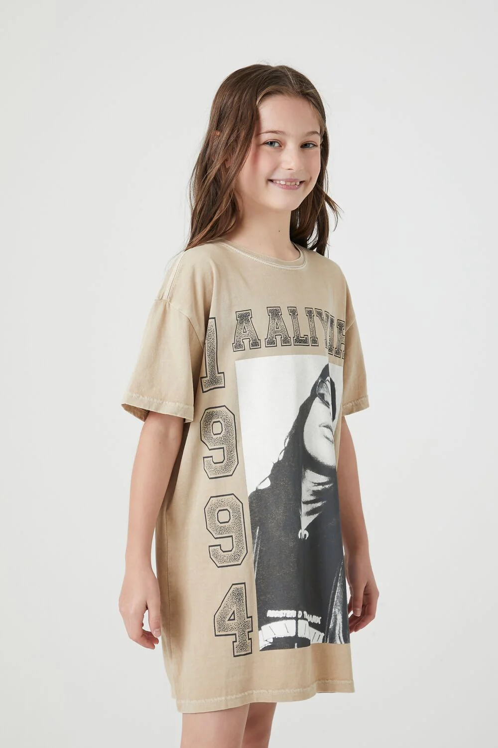 Girls Aaliyah T-Shirt Dress (Kids) - Image 2