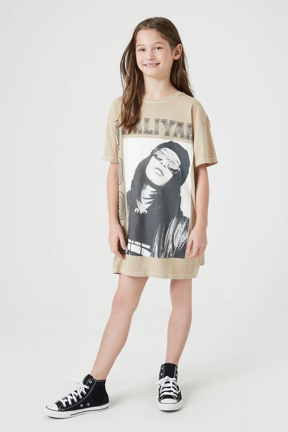 Girls Aaliyah T-Shirt Dress (Kids) - Image 4