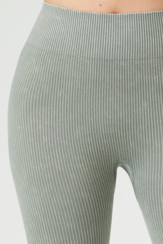 Seamless Ribbed Knit Leggings - Image 10
