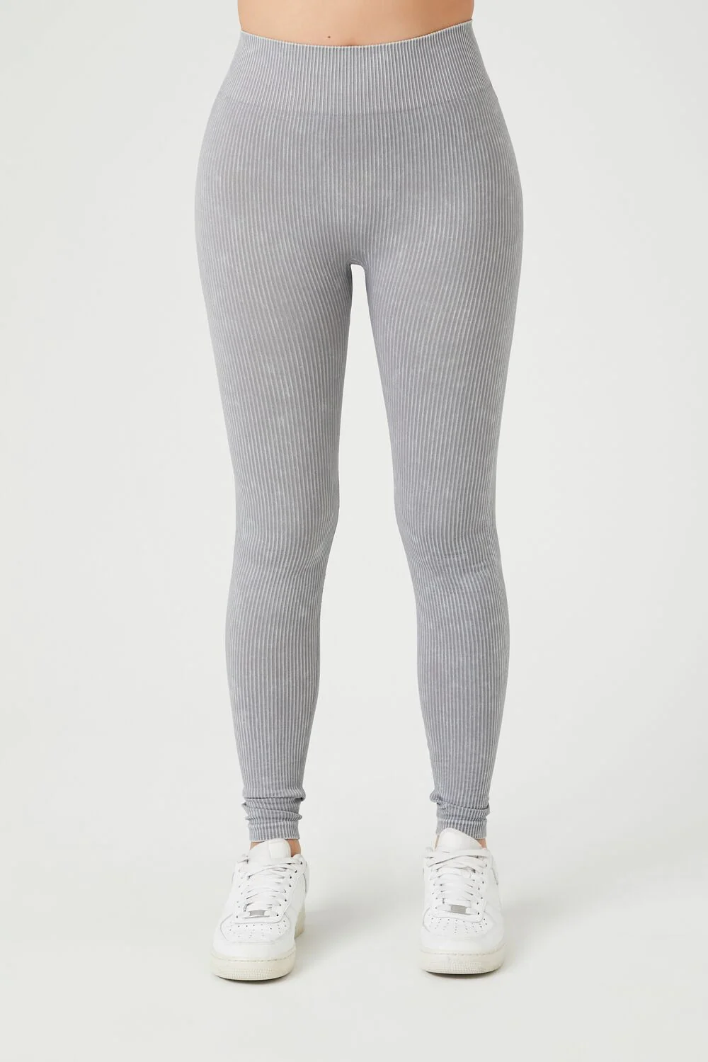 Seamless Ribbed Knit Leggings - Image 12