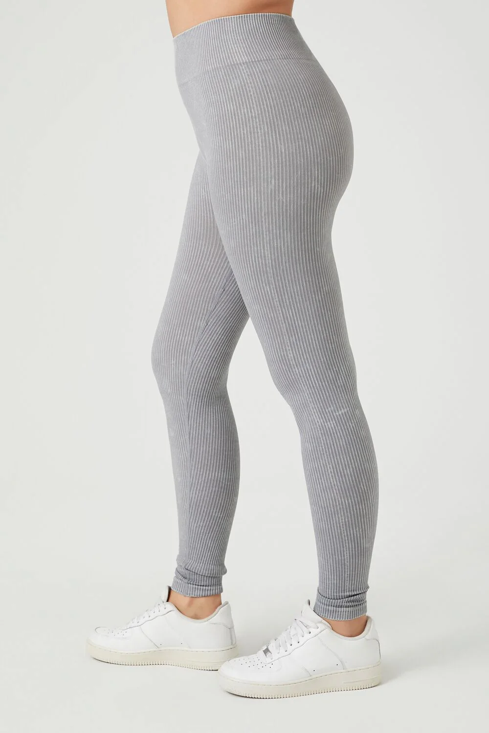 Seamless Ribbed Knit Leggings - Image 13