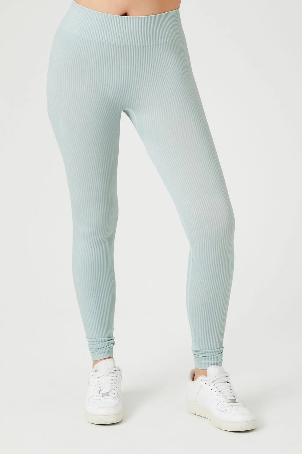 Seamless Ribbed Knit Leggings - Image 17