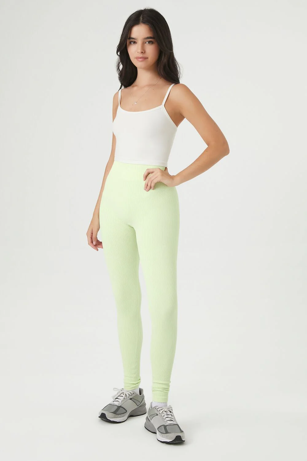 Seamless Ribbed Knit Leggings - Image 21