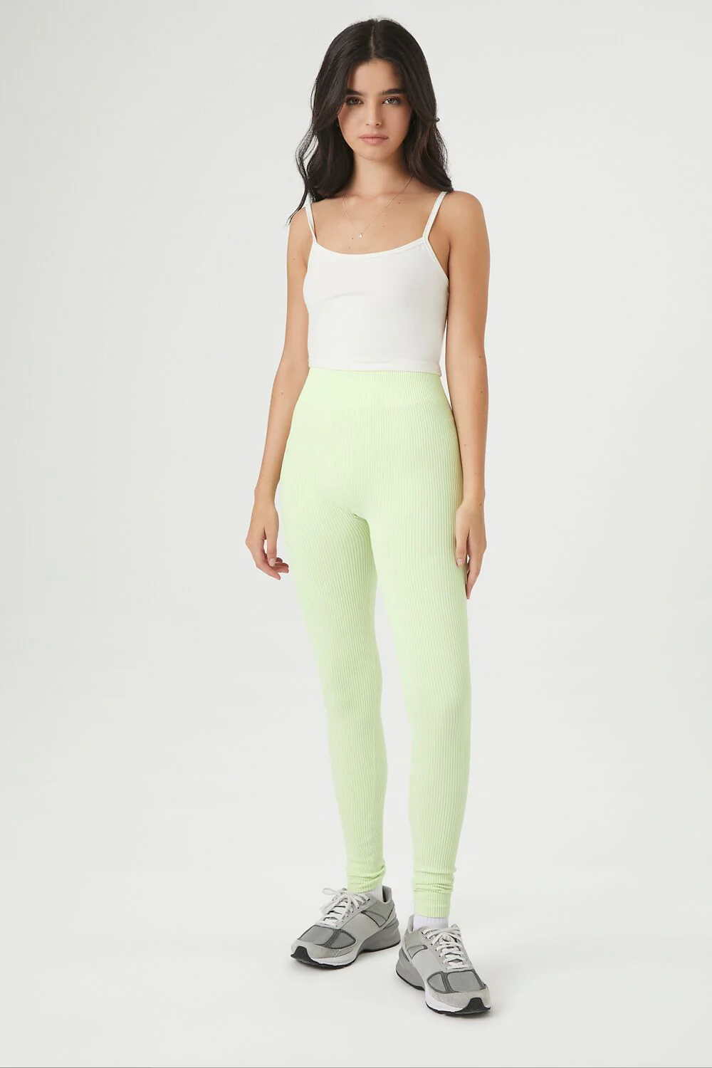 Seamless Ribbed Knit Leggings - Image 25