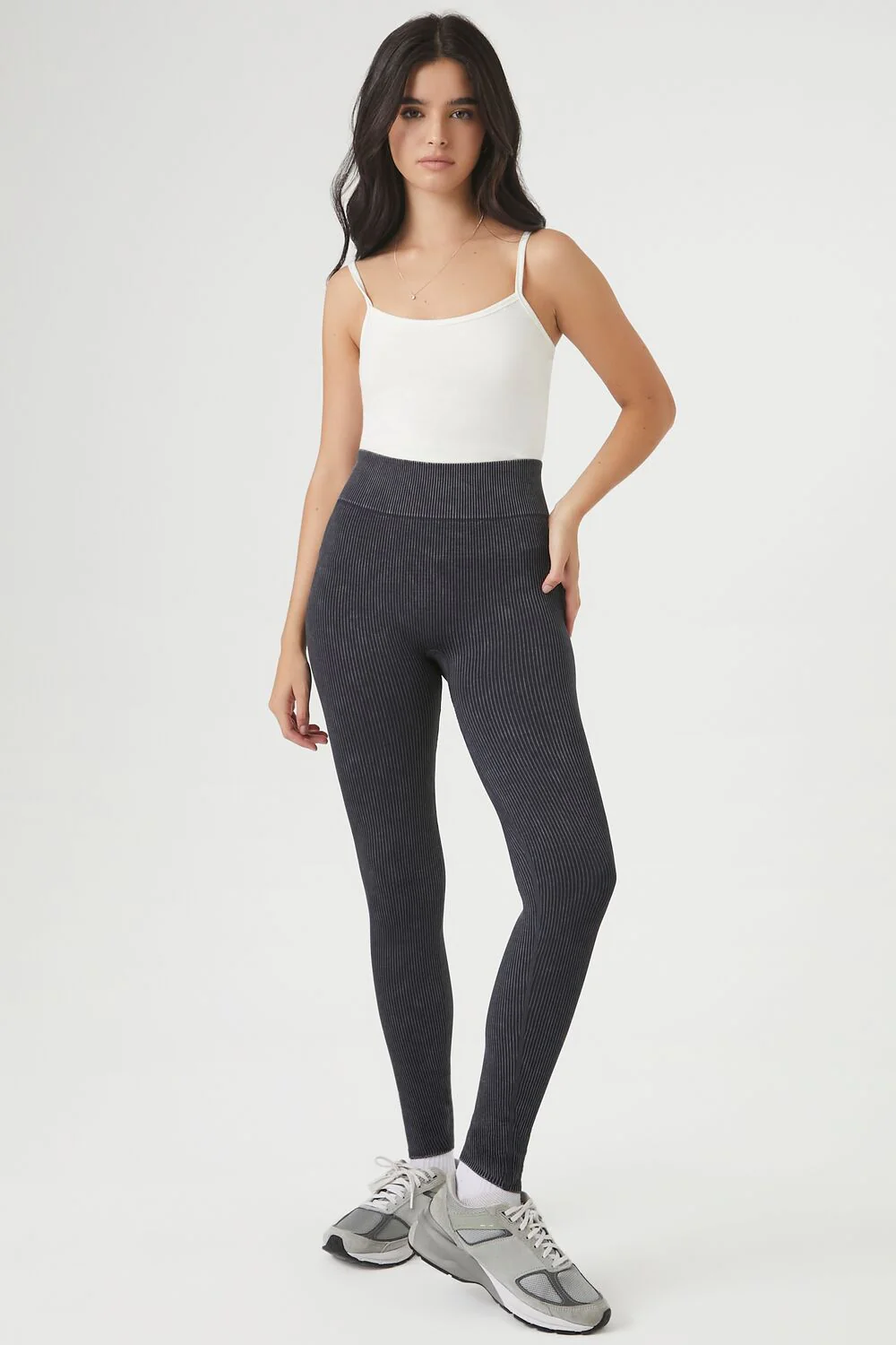 Seamless Ribbed Knit Leggings - Image 27