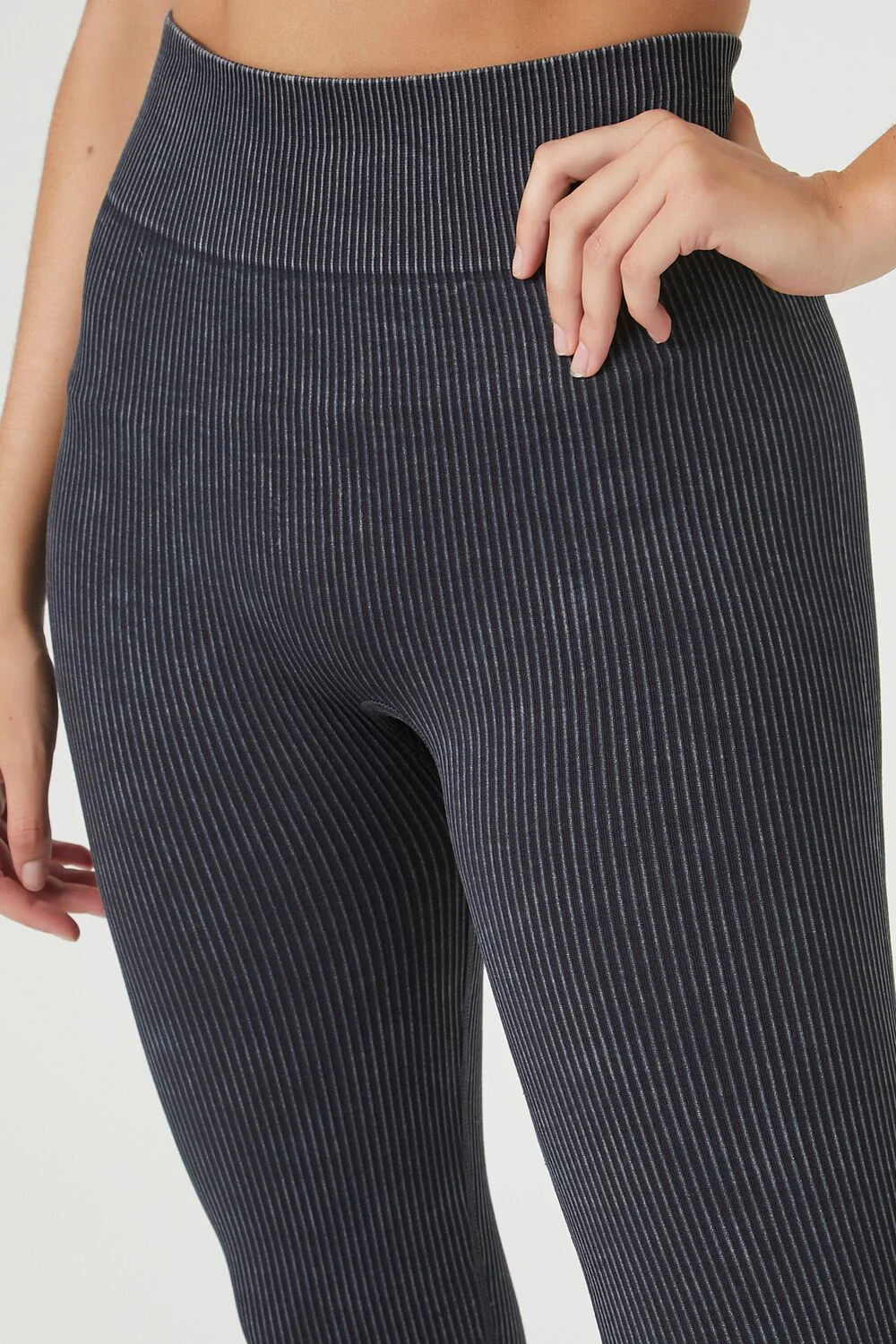 Seamless Ribbed Knit Leggings - Image 31