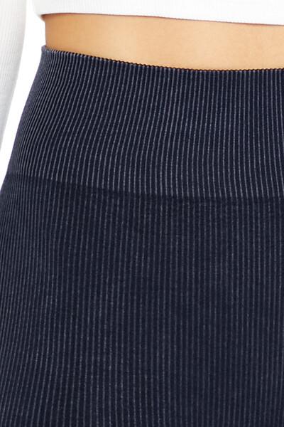Seamless Ribbed Knit Leggings - Image 5