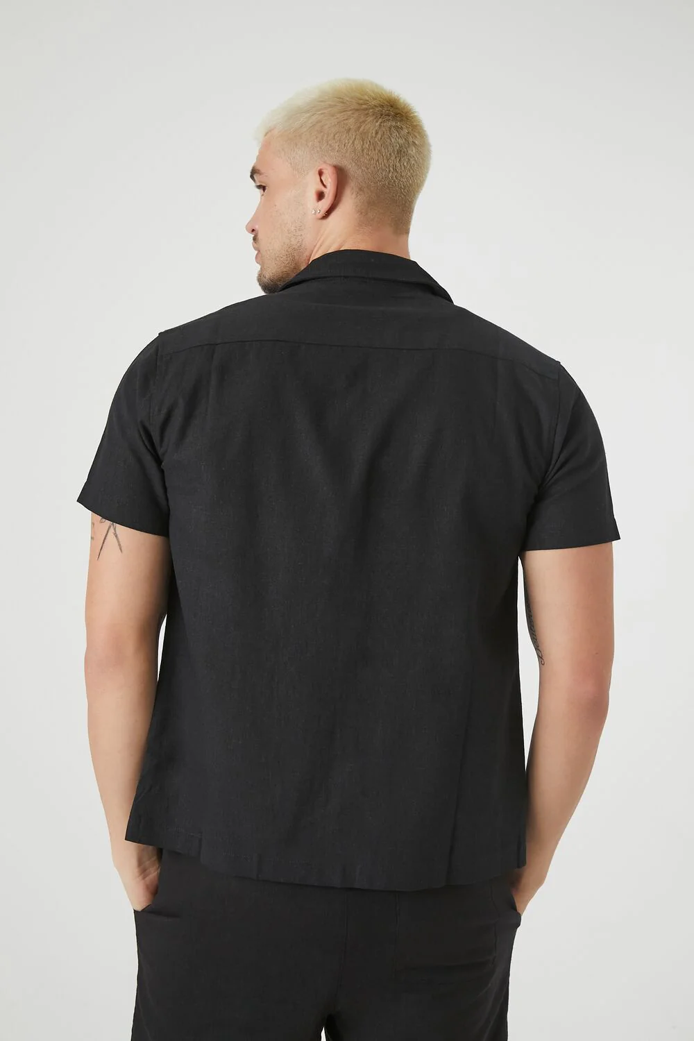 Linen-Blend Cuban Collar Shirt - Image 3