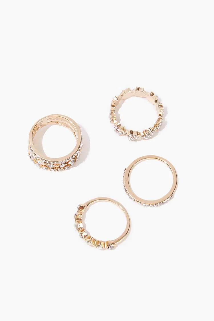 Rhinestone Ring Set - Image 2