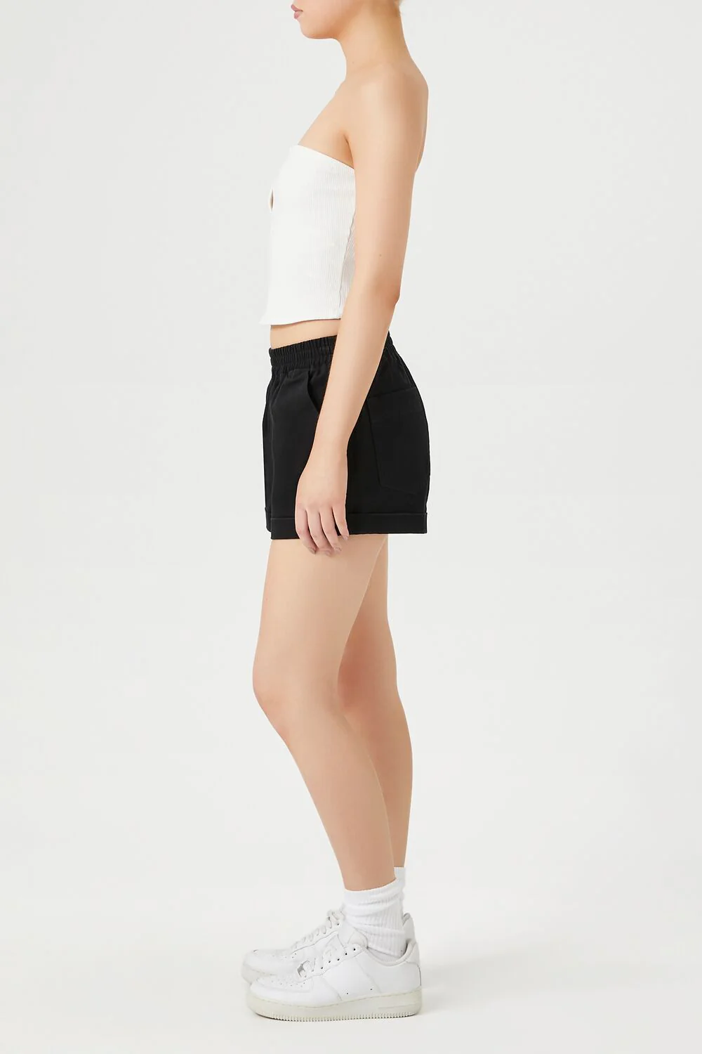 Cuffed Twill Pull-On Shorts - Image 2
