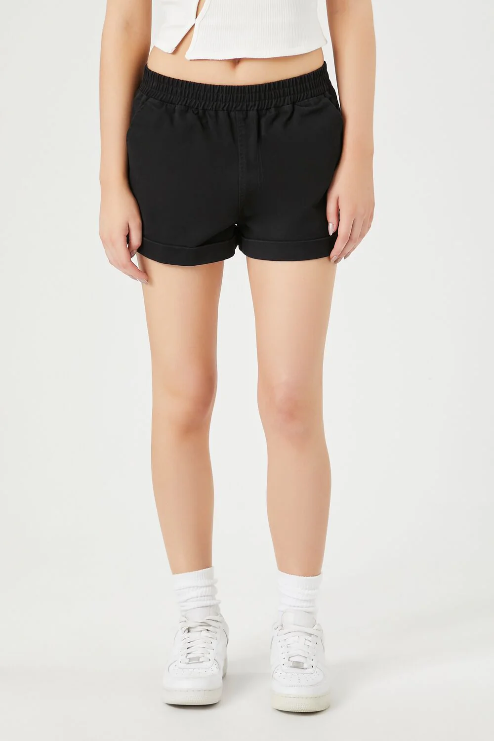 Cuffed Twill Pull-On Shorts - Image 4