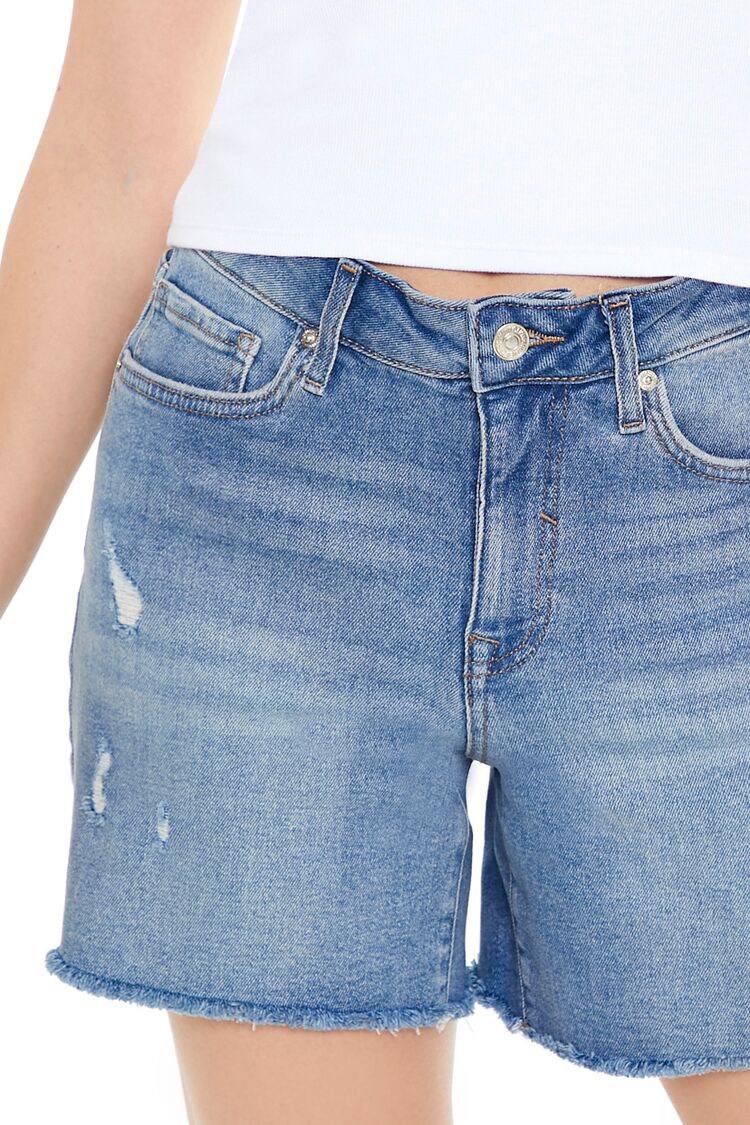 Distressed Denim Bermuda Shorts - Image 6