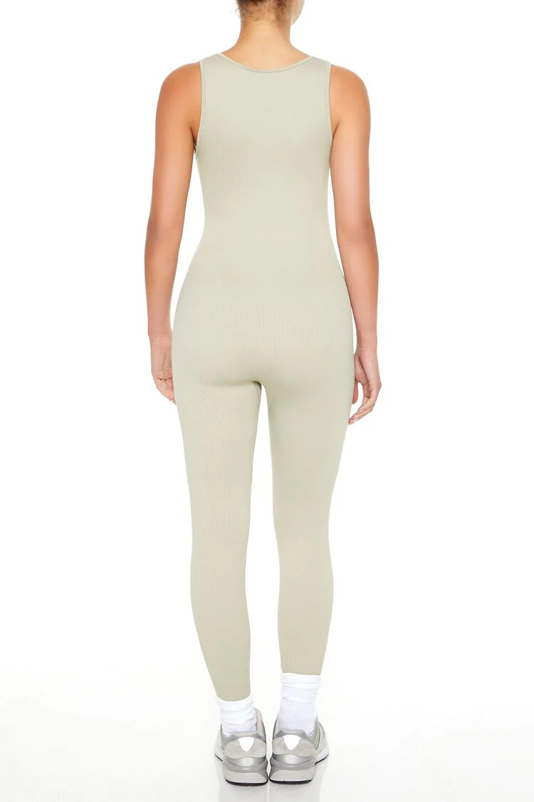 Sleeveless V-Neck Jumpsuit - Image 3