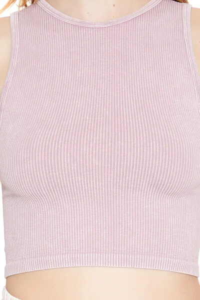 Cropped Seamless Tank Top - Image 3