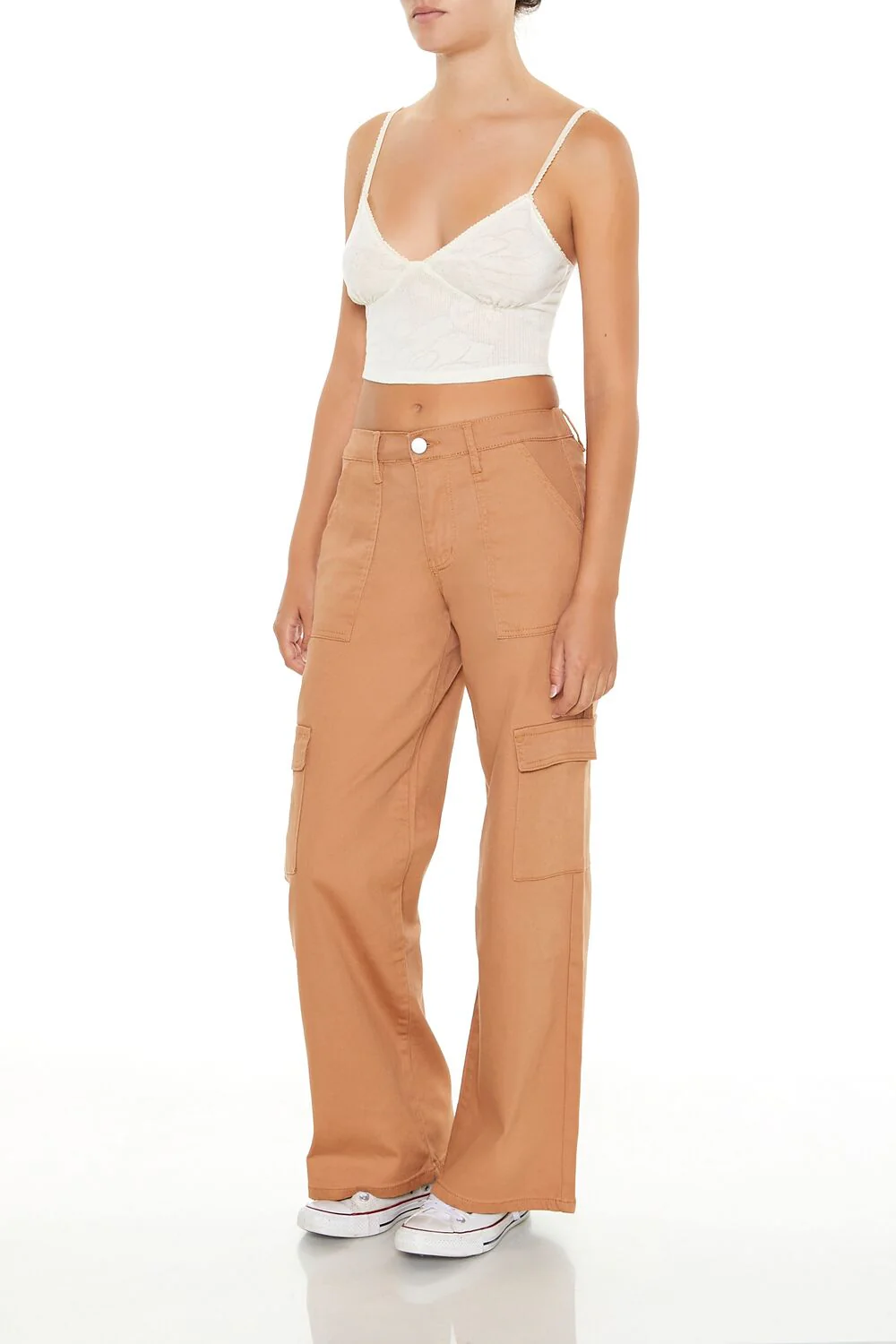 Twill Low-Rise Cargo Pants - Image 3