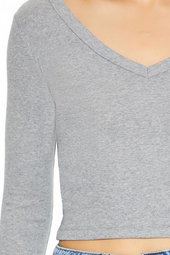 Cropped Long-Sleeve Top - Image 13