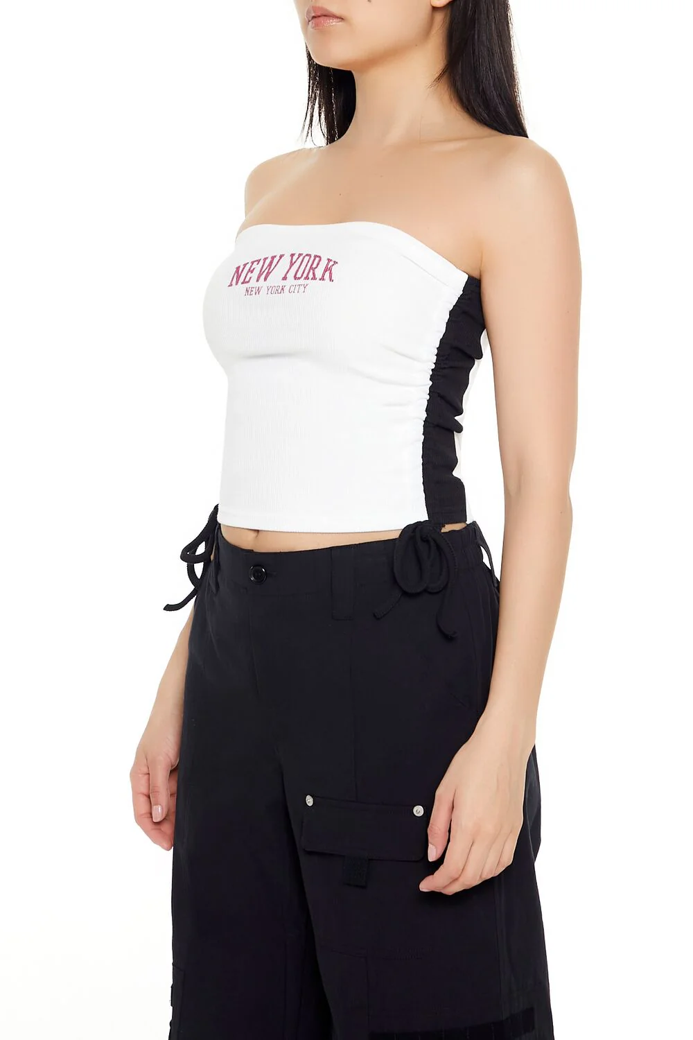 New York Drawstring Tube Top - Image 4