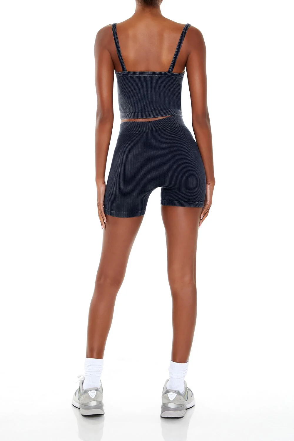 Seamless Mineral Wash Biker Shorts - Image 4
