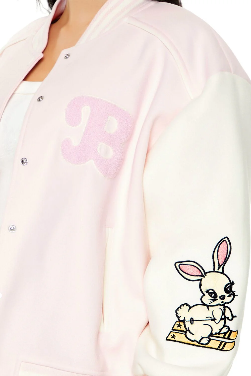 Bunny Letterman Bomber Jacket - Image 3
