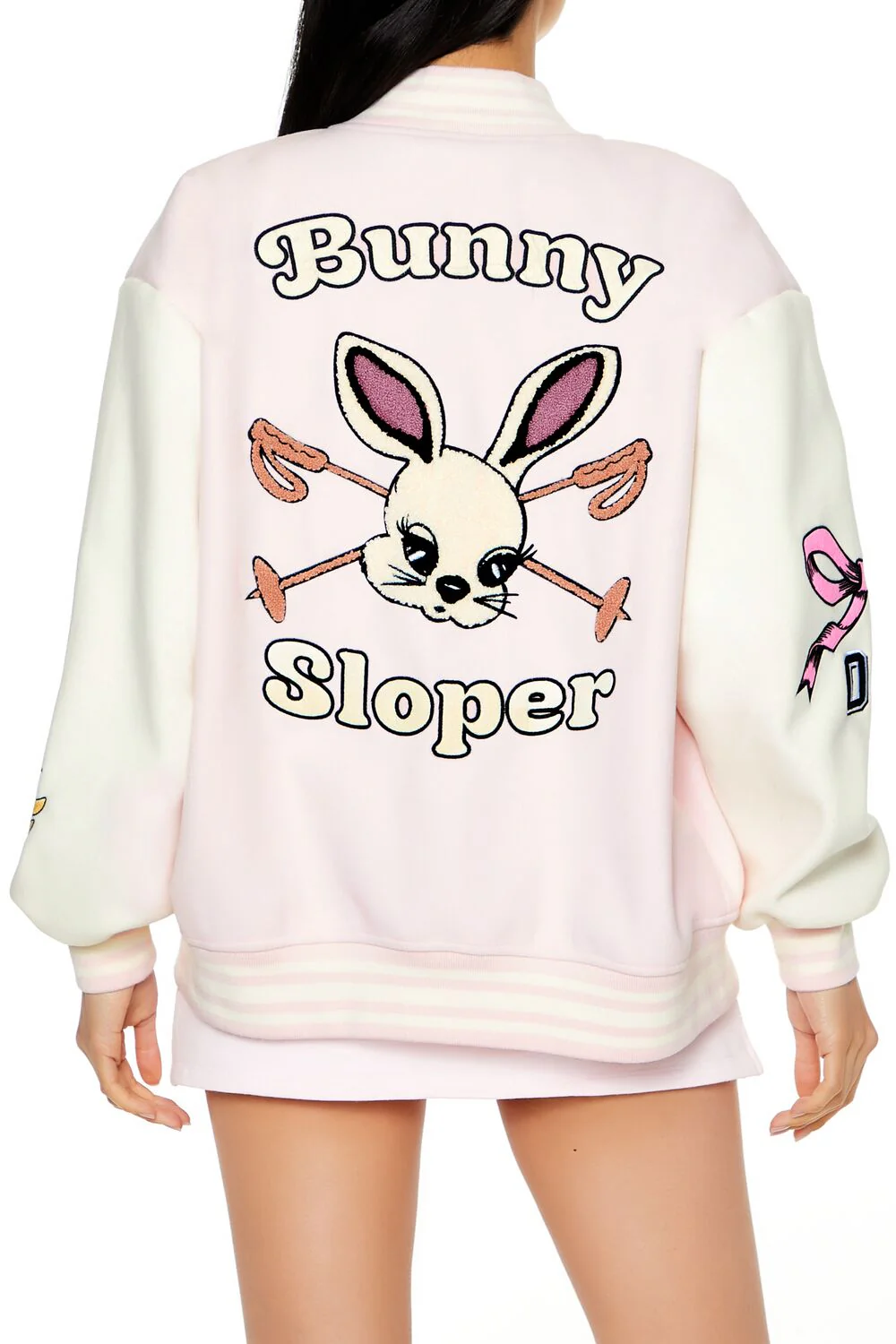 Bunny Letterman Bomber Jacket - Image 5