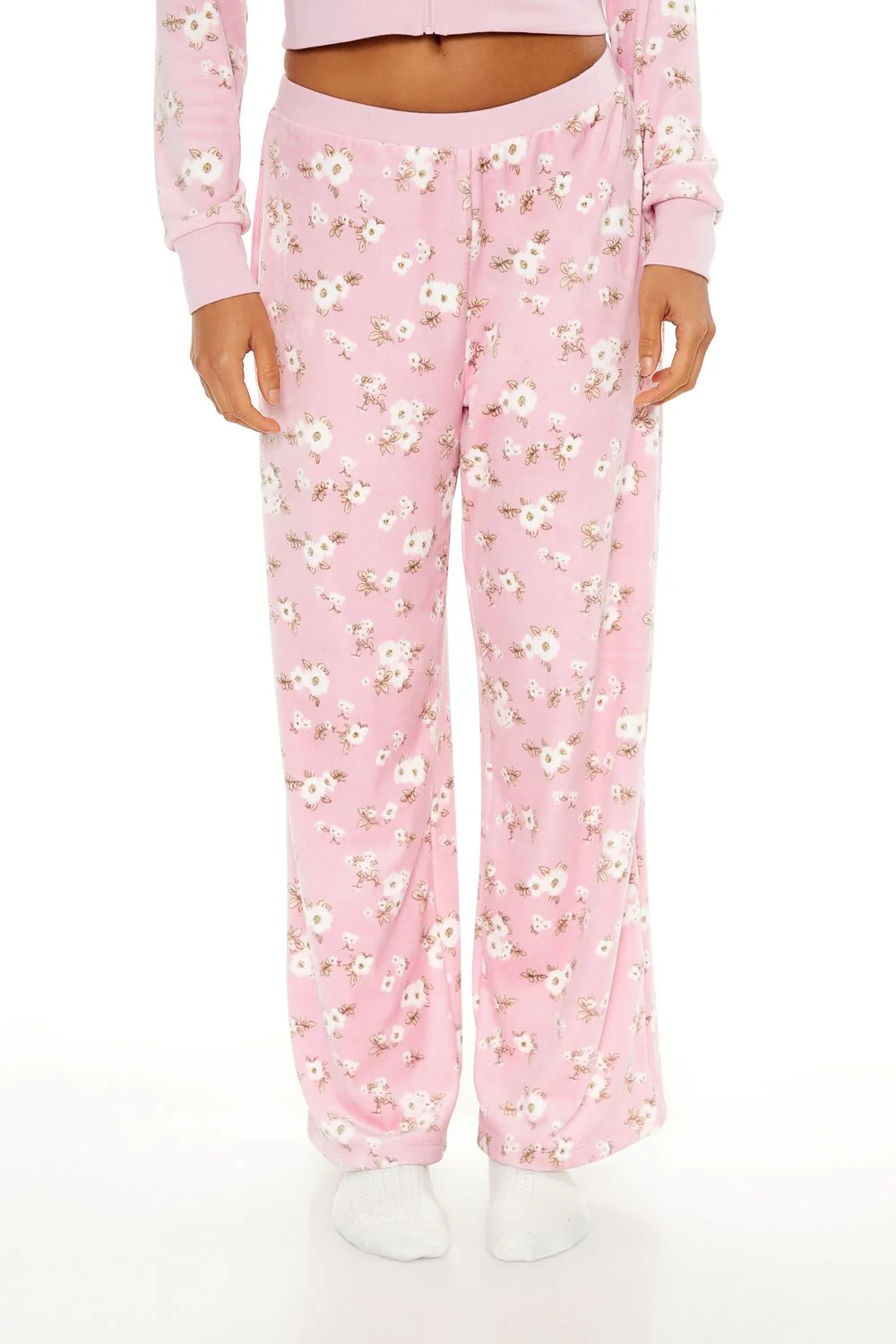 Floral Wide-Leg Pajama Pants - Image 2