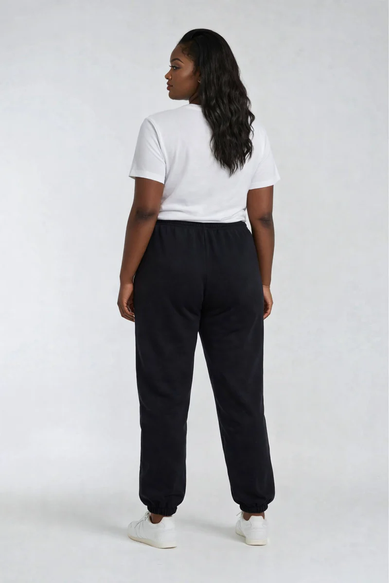 Plus Size Drawstring Elastic-Hem Sweatpants - Image 2