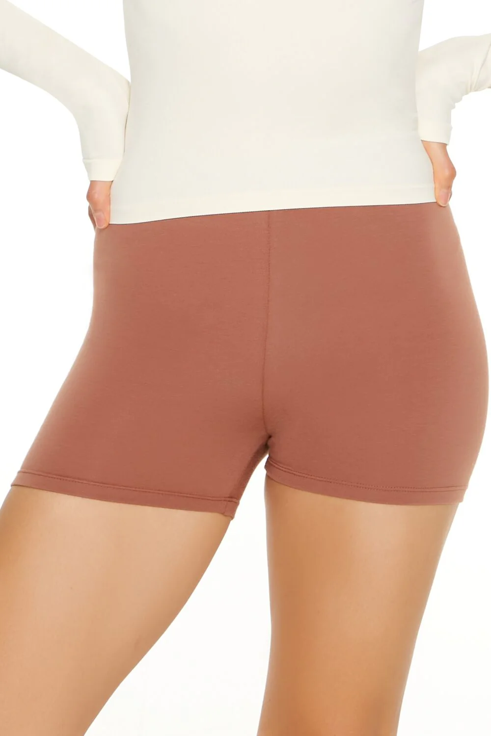 Cotton-Blend Mid-Rise Biker Shorts - Image 5