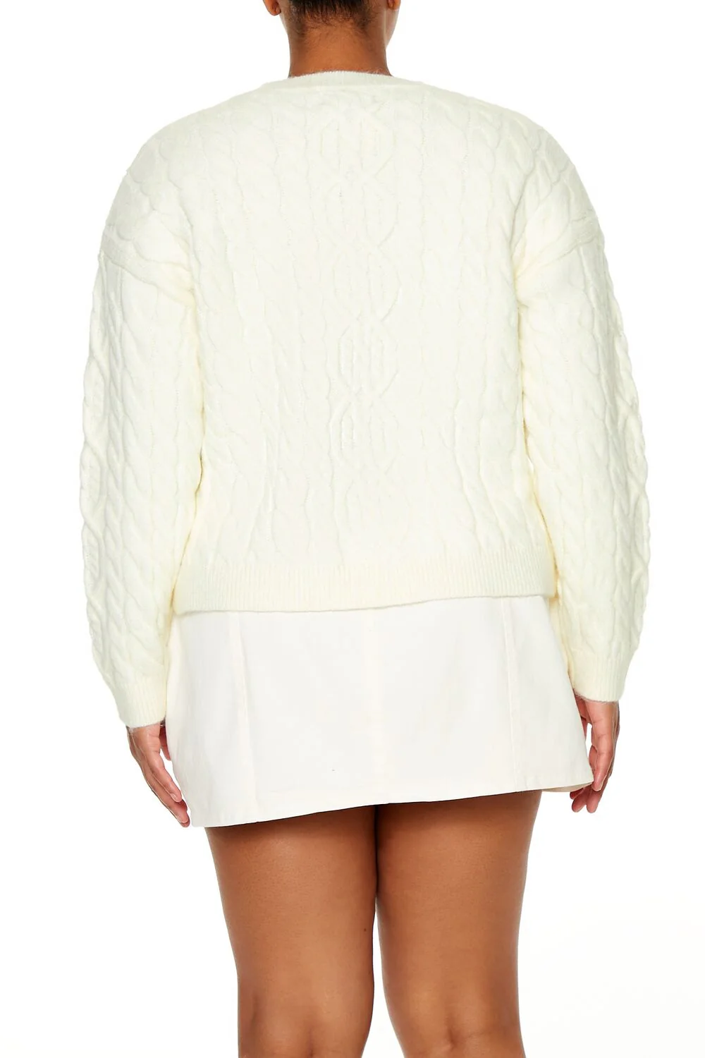 Plus Size Cable Knit Sweater - Image 5