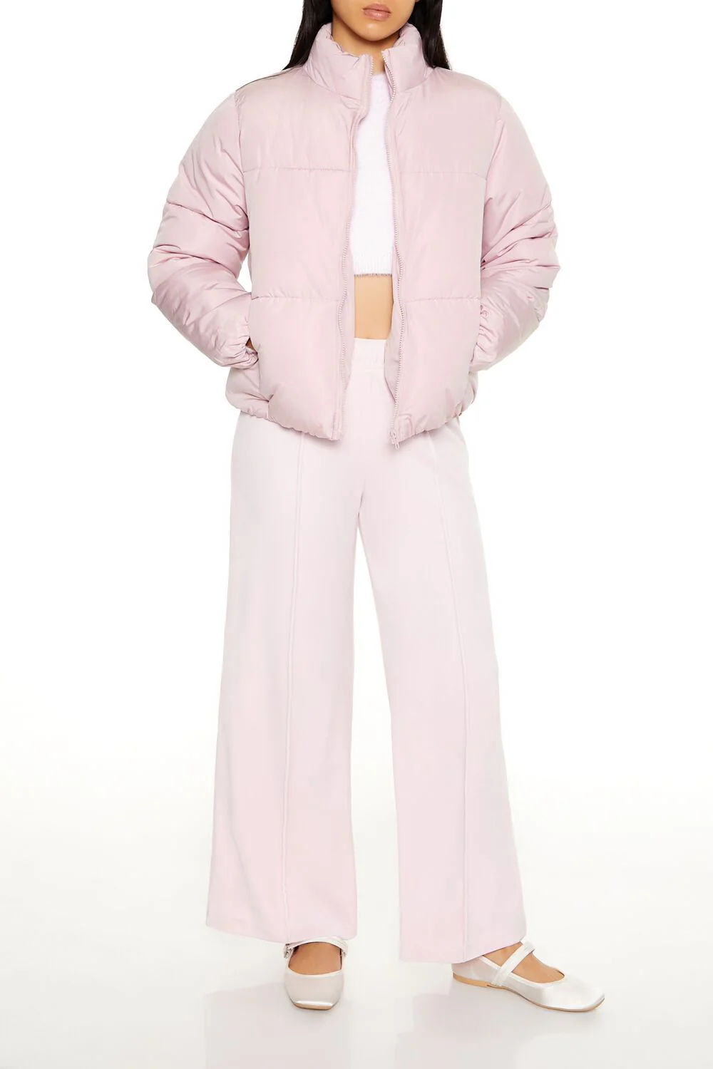 Quilted Zip-Up Puffer Jacket - Image 2