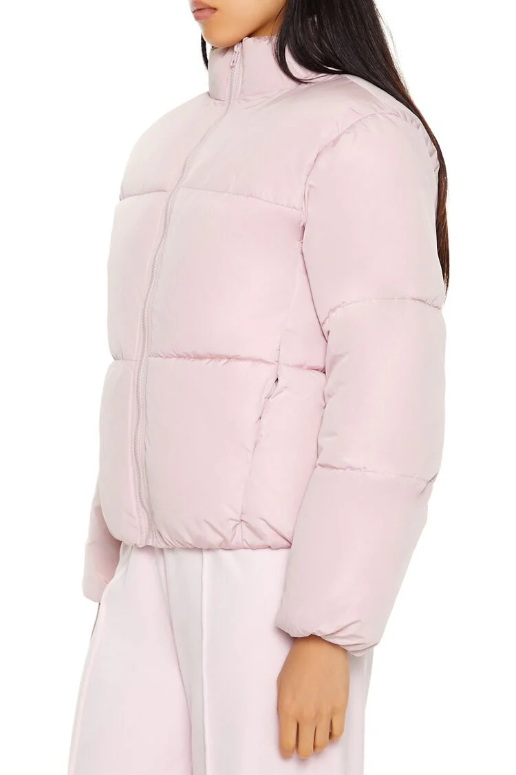 Quilted Zip-Up Puffer Jacket - Image 4