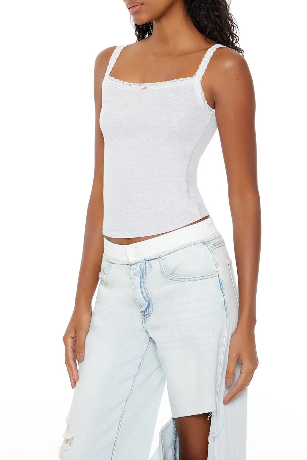 Rosette Lace-Trim Cami - Image 4