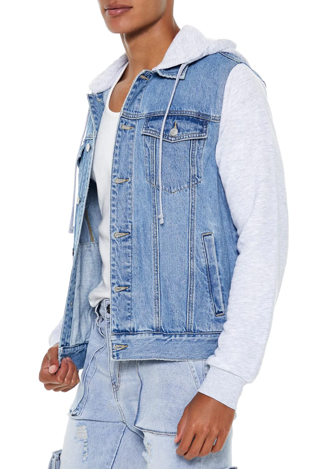 Denim Trucker Combo Jacket - Image 3
