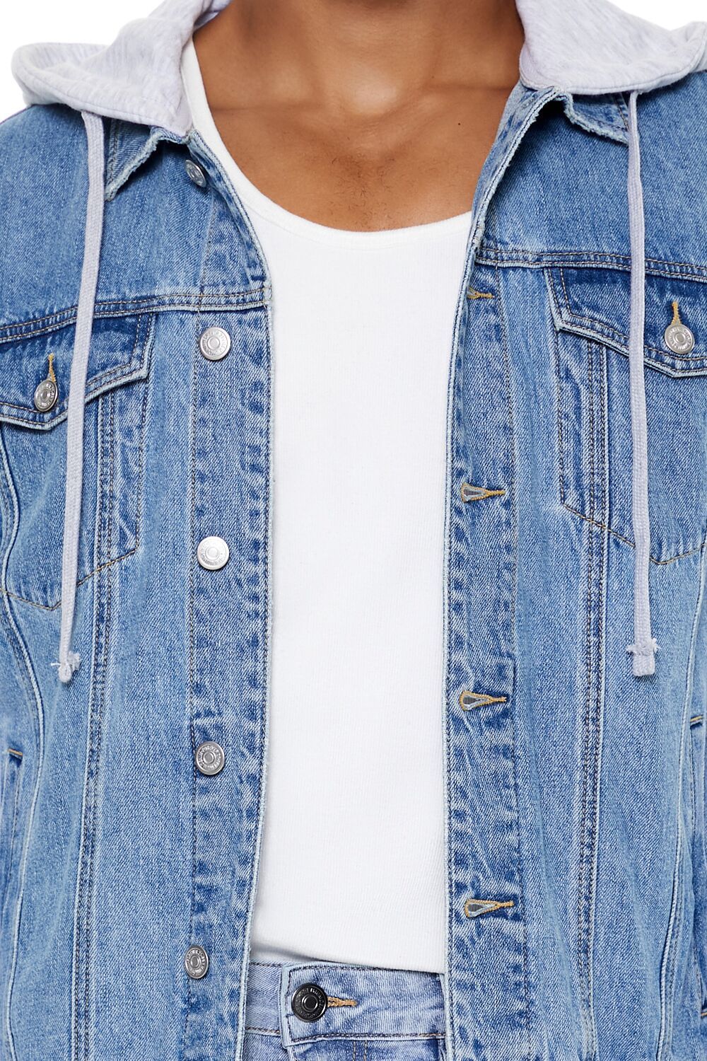 Denim Trucker Combo Jacket - Image 5