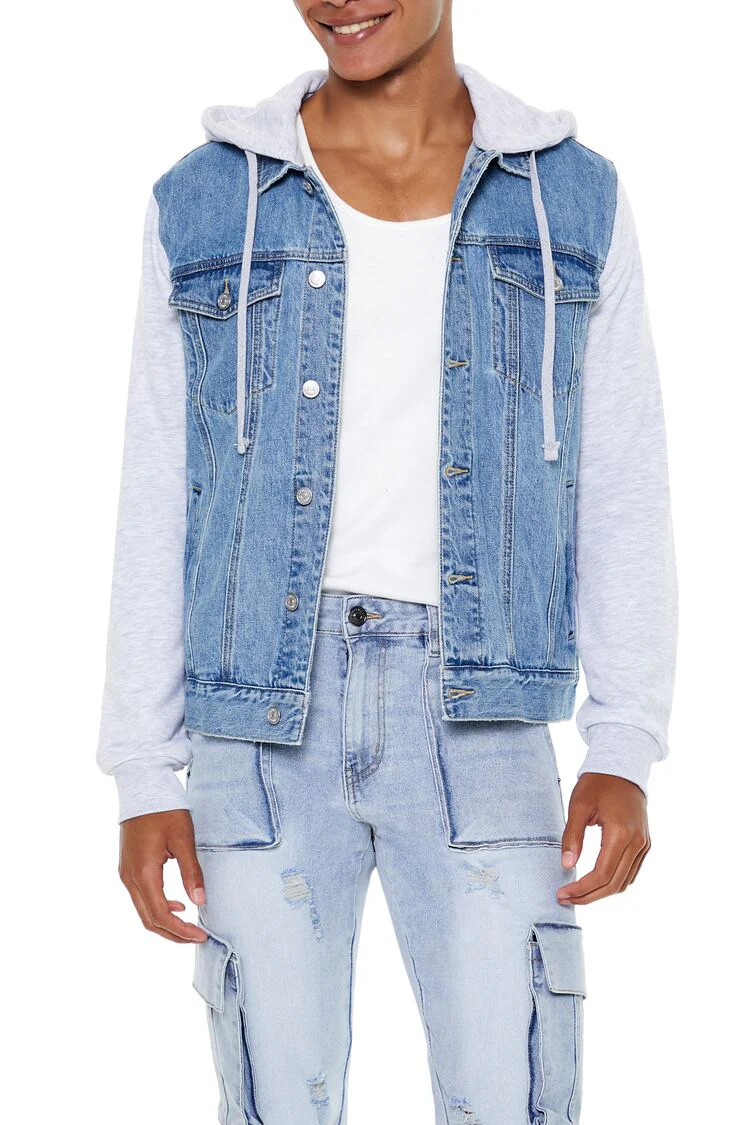 Denim Trucker Combo Jacket - Image 6