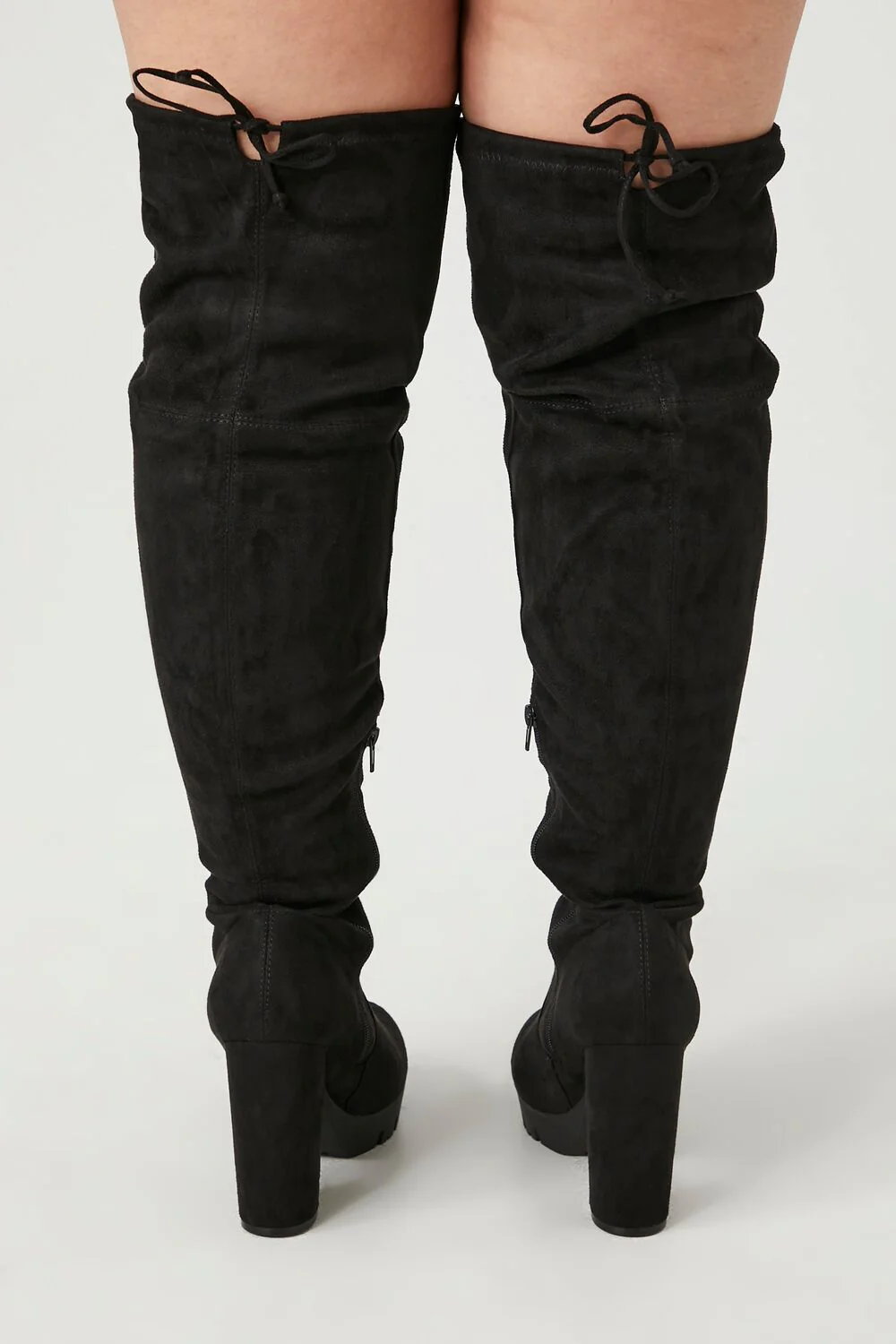 Faux Suede Over-the-Knee Boots (Wide) - Image 3
