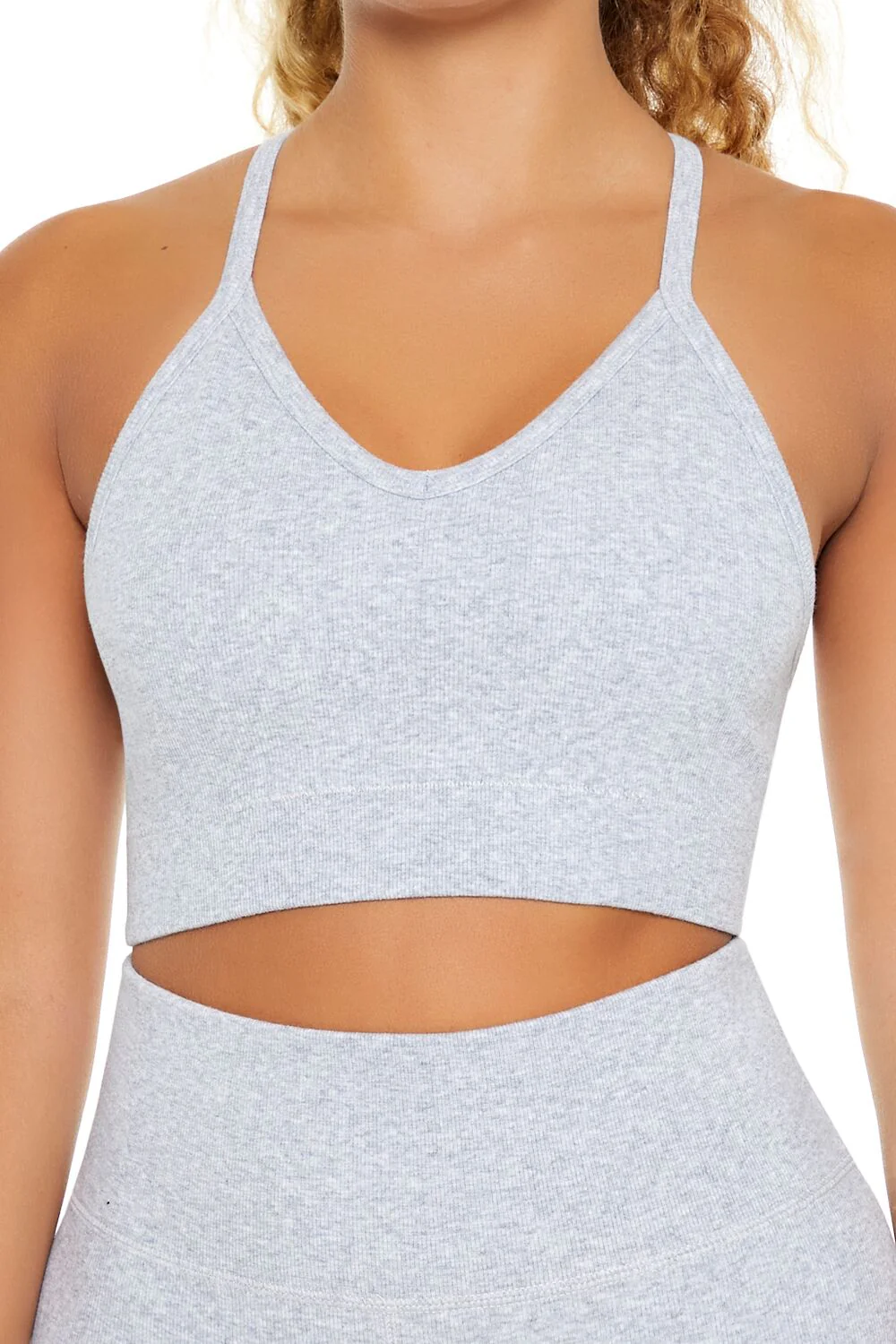 Seamless Strappy Longline Sports Bra - Image 3