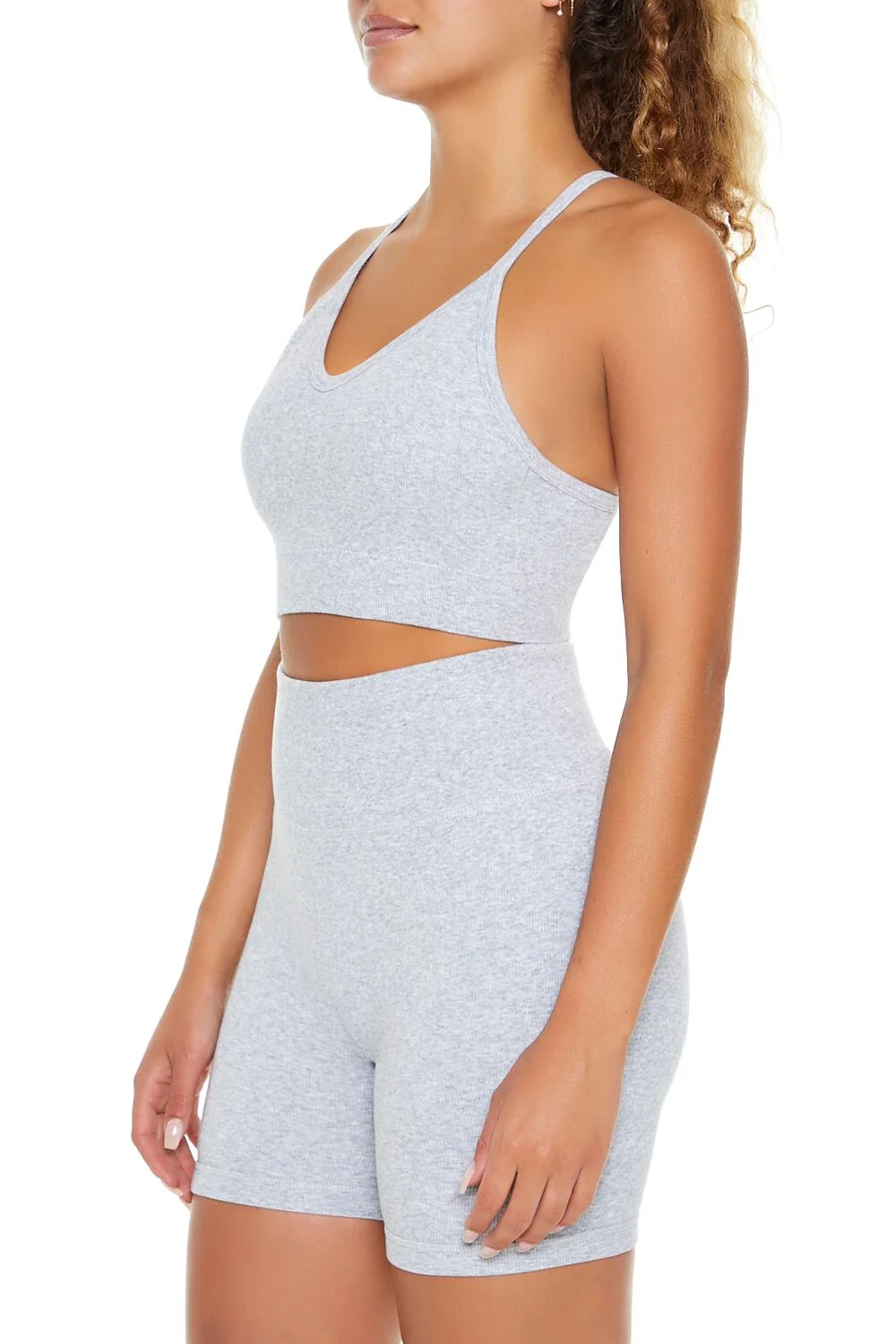 Seamless Strappy Longline Sports Bra - Image 4