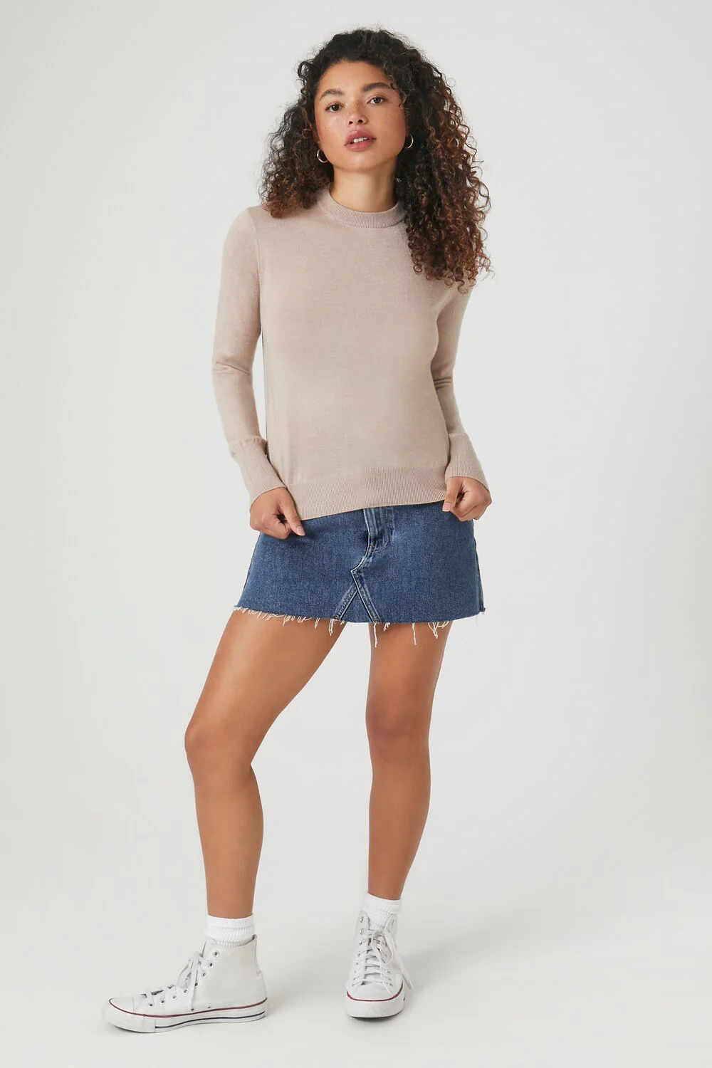 Ribbed-Trim Sweater - Image 4