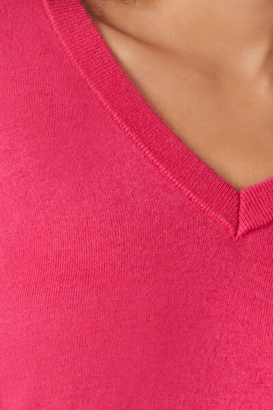 Ribbed V-Neck Sweater - Image 10