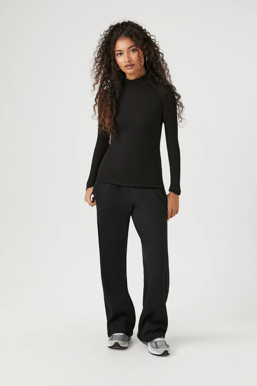 Fitted Mock Neck Sweater - Image 4